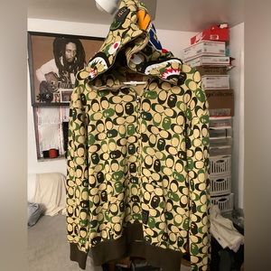 Bape Designer hoodie Coach MashUp